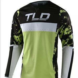 Troy Lee Designs SE Pro Jersey Dyeno - Glo Green Mens Size Large